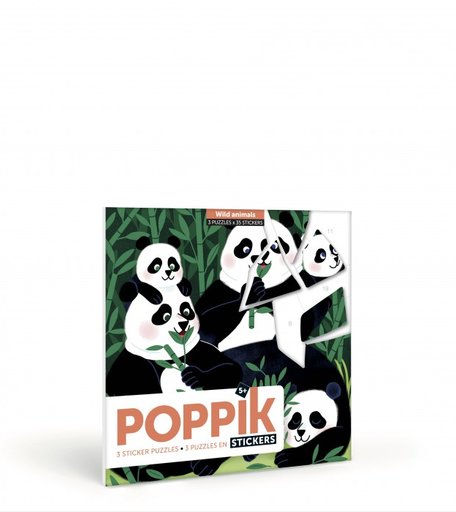 PoppiK Головоломка - наклейка Дикие животные