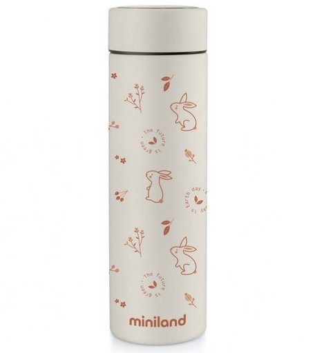 Термос Miniland для жидкостей Natur Thermos зайчики 450 мл