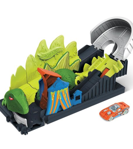 Автотрек Hot Wheels Атака ядовитого динозавра