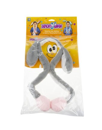 1 Toy Хлоп-Ушки Ободок с поднимающимися ушками Зайка