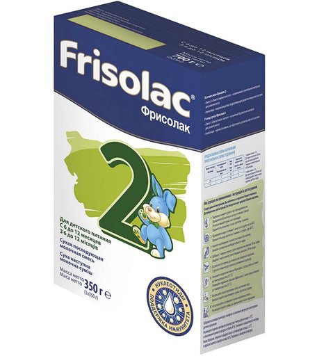 Заменитель молока Friso Frisolac 2 6-12 месяцев, 350 г