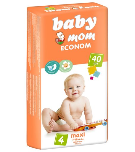 Подгузники BABY MOM ECONOM дышащие () шт.