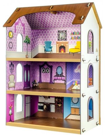Миниатюра фотографии Теремок кукольный домик мария конструктор