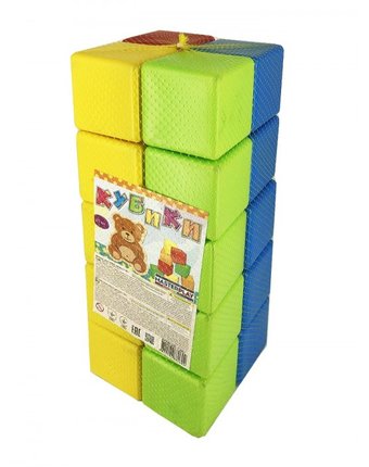 Миниатюра фотографии Развивающая игрушка colorplast набор кубиков 20 шт. 1-061