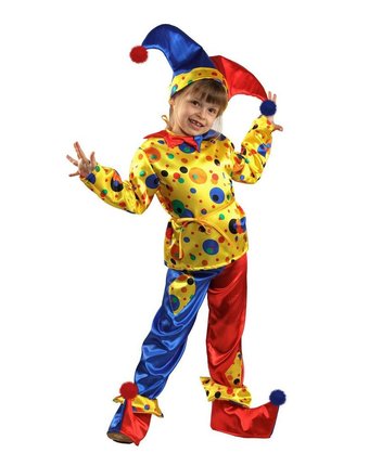 Миниатюра фотографии Карнавальный костюм батик петрушка