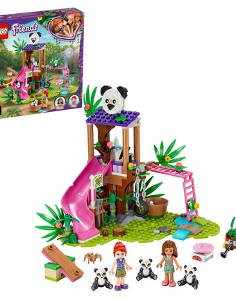Миниатюра фотографии Конструктор lego friends 41422 джунгли: домик для панд на дереве