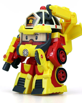 Рой трансформер Robocar Poli 10 см + костюм супер пожарного