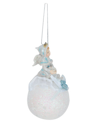 Декоративное украшение Winter Wings Северное сияние Снегурочка на шаре 11 см