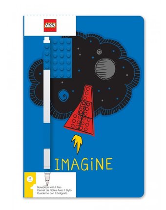Миниатюра фотографии Lego classic книга для записей imagine с ручкой