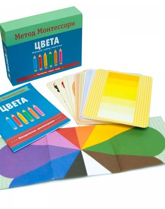 Миниатюра фотографии Мозаика kids метод монтесcори развитие через игру цвета игровой набор карточек