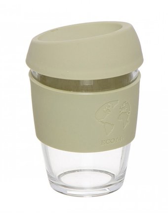 Миниатюра фотографии D'casa стакан для кофе с силиконовой крышкой eco life 330 мл