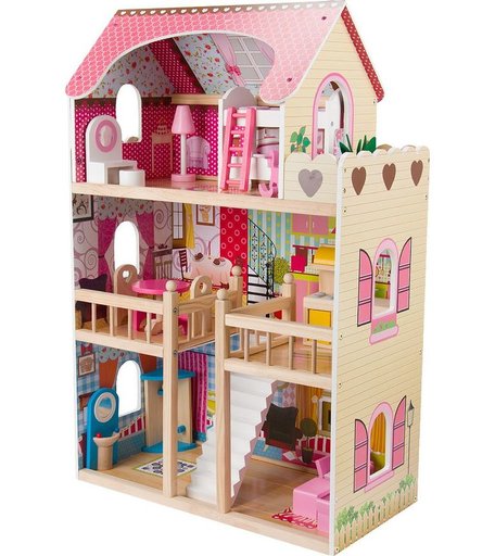 Дом для кукол Edufun с комплектом мебели 90 см