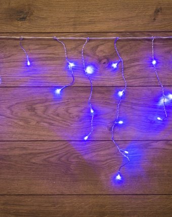 Миниатюра фотографии Гирлянда-бахрома neon-night светодиодная айсикл синие диоды 180 х 50 см