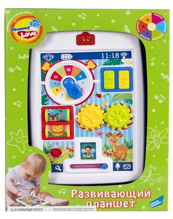Миниатюра фотографии Развивающая игрушка mommy love-electronic «планшет», разноцветный