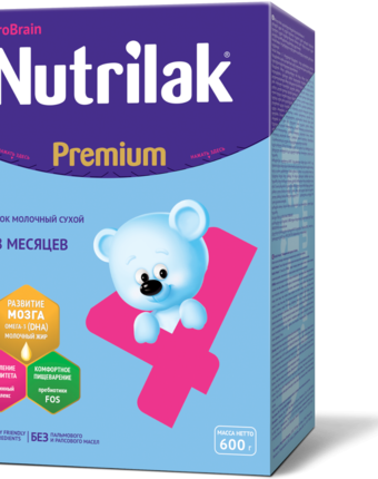 Миниатюра фотографии Молочный напиток nutrilak premium 4 с 18 месяцев, 600 г