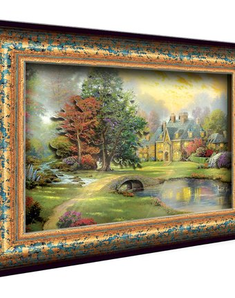 Хобби и Творчество VIZZLE Объемная картина Домик у озера