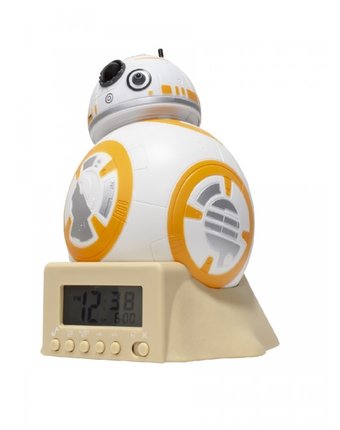 Часы Star Wars Звёздные Войны Будильник BulbBotz минифигура BB-8 14 см