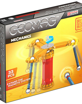 Магнитный конструктор Geomag Mechanics 33 детали