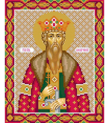 Фрея Кристальная мозаика Икона Святого князя Вячеслава Чешского 27x22 см
