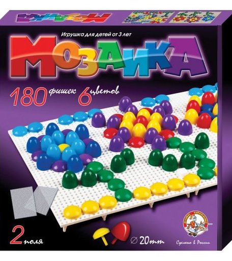 Мозаика классическая Десятое Королевство d 20 6 цв 160 шт. 280х280х40/микрог/уфл