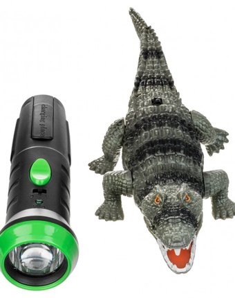 Миниатюра фотографии Ocie робо-крокодил с ик пультом-фонариком otc0862943