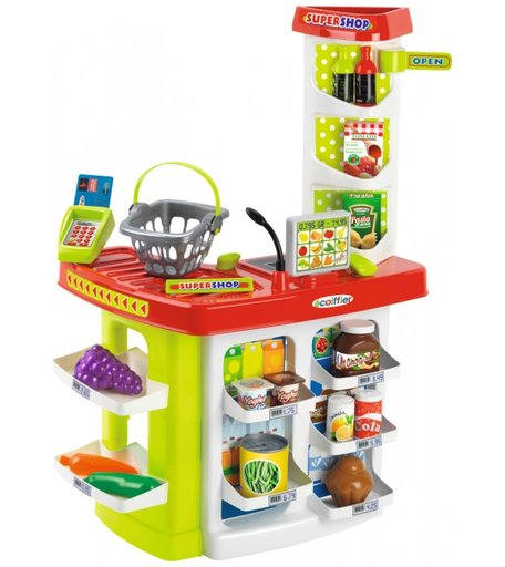 Ecoiffier Chef Супермаркет Supershop с корзиной