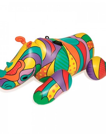 Миниатюра фотографии Bestway надувной поп-арт носорог
