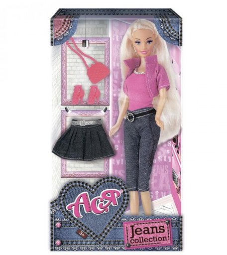 Toys Lab Кукла Ася Джинсовая коллекция дизайн 1 28 см