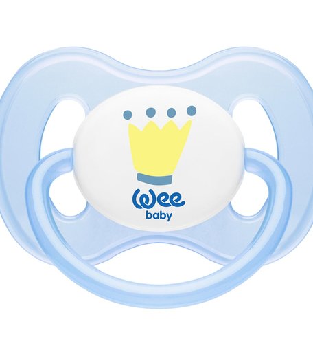 Пустышка WeeBaby BUTTERFLY силикон, от 6 месяцев