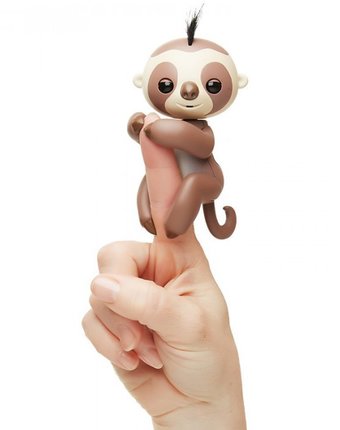 Миниатюра фотографии Интерактивная игрушка fingerlings ленивец  12 см