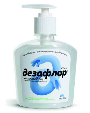 мыло жидкое Medlex Дезафлор мыло жидкое с дезинфицирующим эффектом 400мл