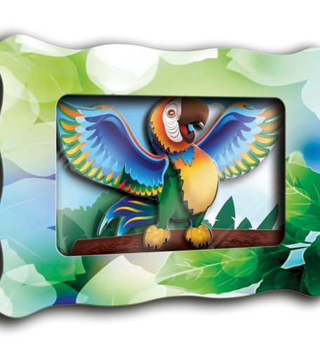 Хобби и Творчество VIZZLE Объемная картина Попугай