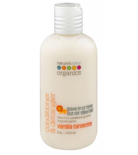 Кондиционер Natures baby organics Ваниль и мандарин, с рождения, 236 мл