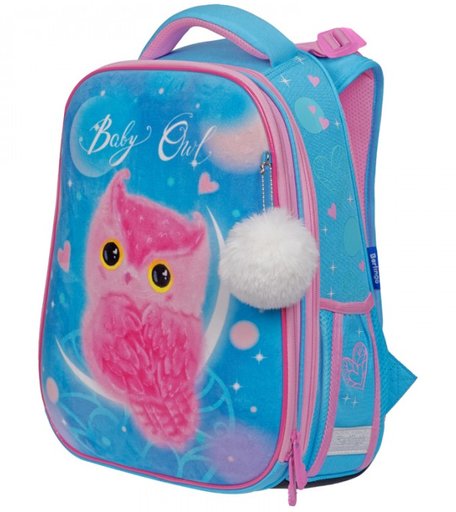 Berlingo Ранец Expert Plush Owl 37х28х16 см