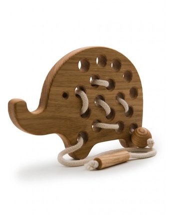 Миниатюра фотографии Деревянная игрушка rodent kids шнуровка слоник