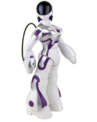 Миниатюра фотографии Интерактивный робот wow wee femisapien цвет: белый/фиолетовый