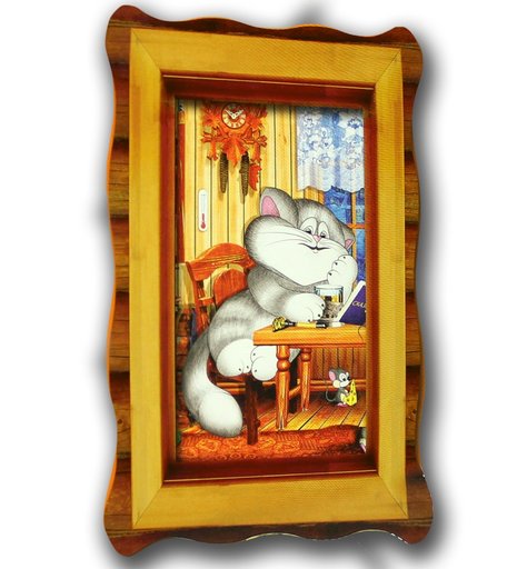 Хобби и Творчество VIZZLE Объемная картина Серый котенок