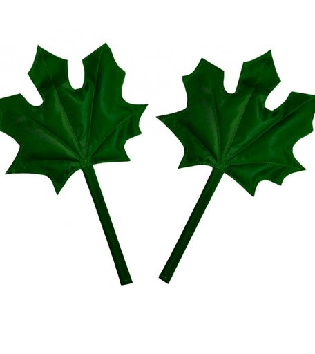 Игрушка мягкая Издательство Учитель Кленовый лист, зеленый без размера цвет: зеленый