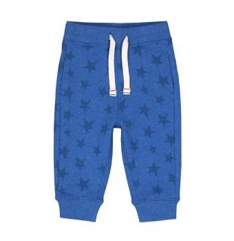 Спортивные брюки с начесом "Звезды", синий