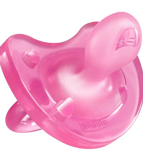 Пустышка Chicco Physio Soft силикон, 6-12 мес