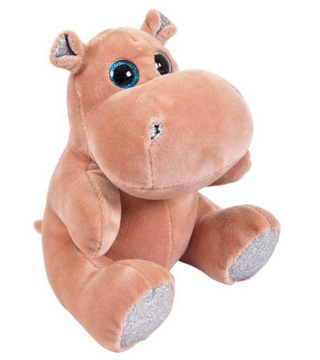Мягкая игрушка ABtoys Бегемотик 15 см