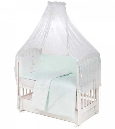 Комплект в кроватку Leader Kids Горошек Newborn (7 предметов)