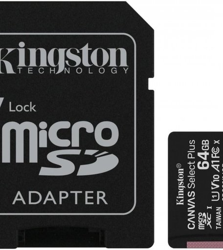 Kingston Карта памяти MicroSDHC 64GB UHS-I U1 Canvas Select Plus