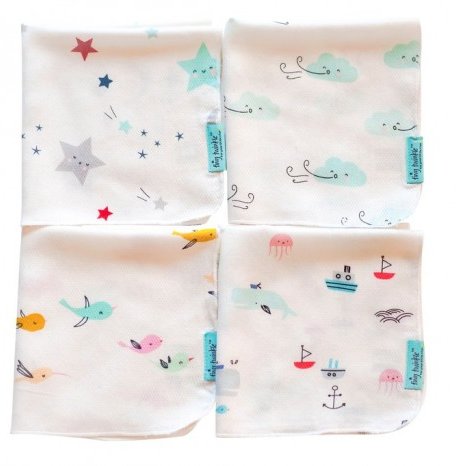 TinyTwinkle Комплект платочков 33х36 см 4 шт.