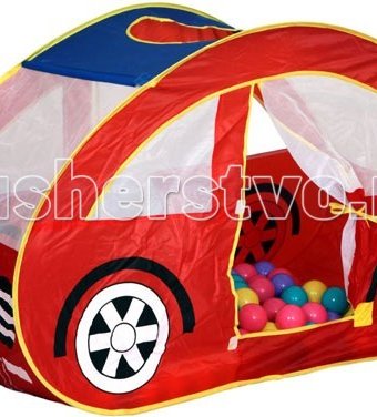 Миниатюра фотографии Babyone ching-ching игровая палатка машина + 100 шаров