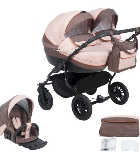 Коляска 2 в 1 Glory Piccolo Duo New для двойни