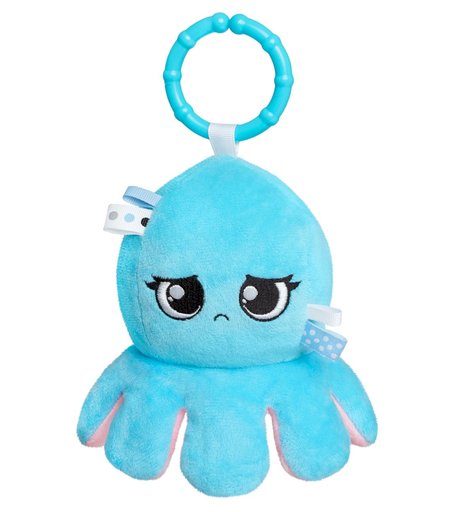 Игрушка-вывернушка Мякиши Осьминог 30 см цвет: голубой