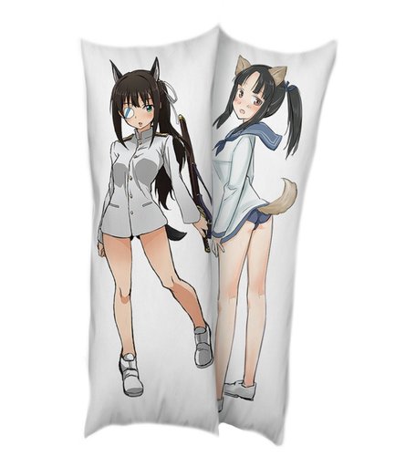 Подушка декоративная Super01 Мио Сакамото Штурмовые ведьмы подушка, наволочка 150 х 50 см