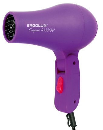 Фен фиолетовый ERGOLUX со складной ручкой ELX-HD05-C12