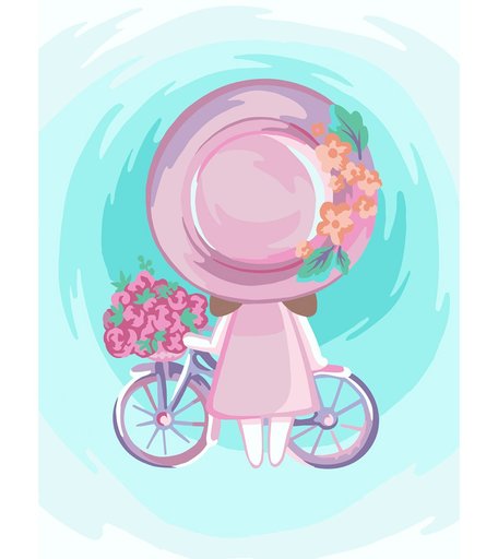 Набор для раскрашивания по номерам ФРЕЯ Еду в лето